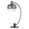 Homeroots 27" Gunmetal Metal Table Lamp With Silver Metallic Globe Shade 524724 - alternate 1