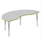 Correll Kidney TFL Activity Table, 72 in W, 36 in L, 19 in to 29 in H, Particleboard, Gray Granite A3672TF-KID-15-14-38 - alternate 1