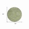 Homeroots 8' Artichoke Green Round Geometric Washable Indoor Outdoor Area Rug 607466 - alternate 9