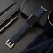 Elegani Nylon and Band Compatible with Apple Watch 46mm, Blue, Silver/Black/Rose Gold/Yellow Gold Buckle NLPAM-BLUBLU-46 - alternate 3