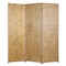 Homeroots 72" Gold Wood Folding Three Panel Screen Room Divider 274902 - alternate 4