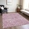 Homeroots 5' X 8' Plum And Ivory Abstract Washable Indoor Outdoor Area Rug 599005 - alternate 9