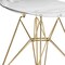 Leisuremod Bristol 5-Piece Modern Dining Set: Round MDF Table & 4 Eiffel Plastic Chairs with Chrome Legs, 5PK BTBL-35BL-CR19CLG4 - alternate 10