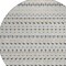 Homeroots 8' Silver And Gray Round Striped Washable Indoor Outdoor Area Rug 610566 - alternate 9