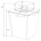 Leisuremod Marlin Grey Aluminum Patio Chaise Lounge Chair With Arms & Square Fire Pit Table, Green MLAGRCF21-77G - alternate 10