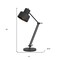 Homeroots 33" Black Metal Adjustable Desk Table Lamp 524668 - alternate 4