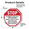 Signmission Stop You Must Be Wearing a Face Cov, 6 inch X 6 inch, Vinyl Decal, 2PK OC-D-2PACK-6-53 - alternate 4
