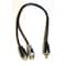 Deejay Led One Male To Two Female RCA Y Connector Cable Entry Level TBH1MALE2FEMALE - alternate 1