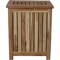 Homeroots Compact Teak Laundy Storage With Removable Bag In Natural Finish 376759 - alternate 9