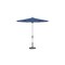 Treasure Garden 9 ft Patio Umbella, aluminum, fiberglass ribs, outdoor, Milano Cobalt Stripe UM840-SS 56080 Milano Cobalt Stripe - alternate 1