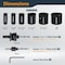 Powertec Bi Metal Hole Saws 9pcs Kit, 3/4in to 2in Hole Cutter for Cutting and Drilling 14901 - alternate 8