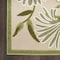 Homeroots 8' Ivory And Green Floral Indoor Outdoor Runner Rug 548041 - alternate 9