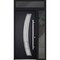 Vdomdoors Steel Door Deux 6500 Black Sidelight and Transom Window Stainless Inserts Single Modern Painted-W36 DEUX6500EXD-BLK-W36+16 x H80+16-Left-hand Inswing - alternate 6