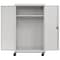 Sandusky Lee Solid Door Storage Cabinet, 46 in W, 72 in H, 24 in D, Light Gray TAWR462472-05 - alternate 1