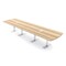 Skutchi Designs 14 Person Conference Table With Power Unit | 14' Arc Rectangle Table | Harmony Series HAR-AREC-48X168-T-K525-ESIL - alternate 1