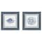 Homeroots Set Of Two Seaside Blues I White Framed Wall Art, 2PK 653899 - alternate 1