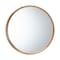 Baxton Studio Tazara Japandi Natural Round Accent Wall Mirror 247-13724-ZORO - alternate 1
