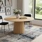 Homeroots 60" Brown Solid Wood Pedestal Base Round Top Dining Table 721027 - alternate 6