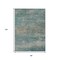 Homeroots 8' X 10' Aqua And Beige Abstract Washable Indoor Outdoor Area Rug 630822 - alternate 8