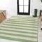 Jonathan Y Negril Two-Tone Wide Stripe Green/Cream 5 ft. x 8 ft. Indoor/Outdoor Area Rug SMB203D-5 - alternate 8