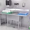 Koolmore 2 Compartment Stainless Steel NSF Commercial Kitchen Prep & Utility Sink with 2 Drainboards SB151512-15B3 - alternate 10