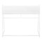 Homeroots 47" White Wood and Metal Sled Computer Desk 489849 - alternate 9