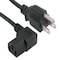 Sanoxy 2 PACK  10ft Universal Right Angle Power Cord NEMA 5-15P to IEC320 C13R SNX-CBL-LDR-PW106-1210 - alternate 1