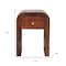 Homeroots 16" Brown Solid Wood One Drawer Nightstand 651506 - alternate 8