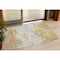 Homeroots 3' X 5' Gold Brown And Beige Abstract Washable Indoor Outdoor Area Rug 599490 - alternate 1
