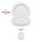 Smarty Had A Party 7" White Pearl String Round Disposable Plastic Salad Plates, 120PK 8877-WH-CASE - alternate 9