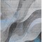 Homeroots 10' X 14' Sky Blue Gray And Silver Abstract Washable Indoor Outdoor Area Rug 616771 - alternate 8