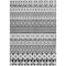 Homeroots 9' X 12' Black Gray And Ivory Quatrefoil Washable Indoor Outdoor Area Rug 583202 - alternate 9