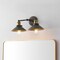 Jonathan Y July 17.5" 2-Light Industrial Farmhouse Metal Vanity Light, Rustic Dark Gray/Brass Gold JYL7427D - alternate 7