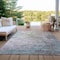 Homeroots 9' X 12' Taupe Brown And Silver Abstract Washable Indoor Outdoor Area Rug 617375 - alternate 9
