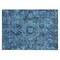 Homeroots 2' X 3' Denim and Gray Oriental Washable Non Skid Indoor Outdoor Area Rug 563745 - alternate 9