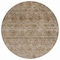Homeroots 8' Brown And Tan Round Floral Washable Indoor Outdoor Area Rug 605713 - alternate 8