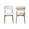 Baxton Studio Wattsu Boucle Upholstered Dining Chair Set of 2 261-2PC-14268-ZORO - alternate 8