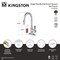Kingston Brass Single-Handle Pull Down Sprayer Bar Faucet, Matte Black LS2460DKL - alternate 2