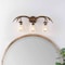 Jonathan Y Wyatt 25.5" 3-Light Southwestern Bohemian Resin/Seeded Glass Faux Antler LED Vanity Light, Brown Wood JYL6309A - alternate 11