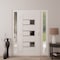 Vdomdoors Front Exterior Prehung Metal-Plastic Door, Manux 8933 White Silk, 2 Side Sidelite Transoms, Office MANUX8933EXD-WS-W14+36+14xH80-RH - alternate 4