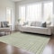 Homeroots 3' X 5' Green And Ivory Geometric Washable Indoor Outdoor Area Rug 595547 - alternate 9