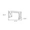 Homeroots 47" White and Silver Wood and Metal Computer Desk 554207 - alternate 3