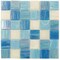 Apollo Tile Mingles 12 in. x 12 in. Glossy Blue and White Glass Mosaic Wall and Floor Tile 20 sqft/case, 20PK MIX4888BL593A - alternate 1