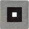 Homeroots Brown & Gray Square Ribbed Minimalistic Wall Art 274774 - alternate 4
