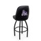 Holland Bar Stool Co Logo Grizzly James Madison 30 in. Swivel Bar Stool with Black Wrinkle Finish L048 - alternate 1