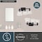 Vaxcel Wallingford 3 Light Matte Black Transitional Bathroom Vanity Fixture Clear Glass W0495 - alternate 8