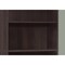 Homeroots 71" Cappuccino Wood Adjustable Bookcase 355724 - alternate 6