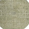 Homeroots 8' Sage And Beige Round Abstract Washable Indoor Outdoor Area Rug 616024 - alternate 8