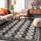 World Rug Gallery Transitional Moroccan Washable Non Slip Area Rug 5 ft x 7 ft Anthracite WR83ANTHRACITE5X7 - alternate 1