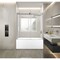 Kingston Brass 60" Acrylic Alcove Right-Hand Drain Tub with Left Sliding Tub Door, White/Brushed Nickel KVTDE603121R8 - alternate 7